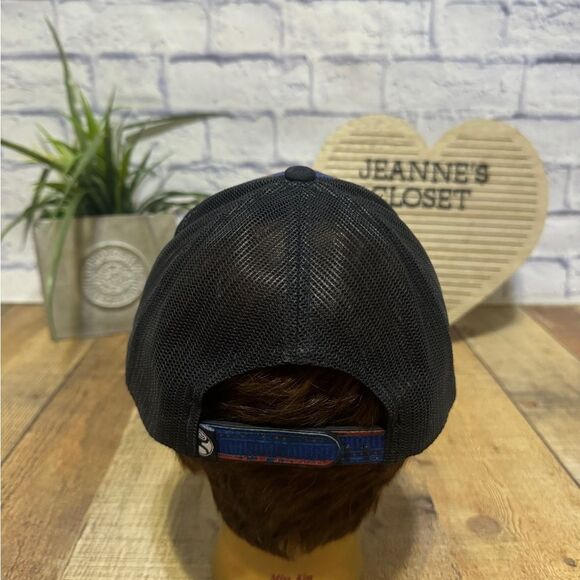 Hooey Men's "Doc" blue Black 5 Panel Trucker Cap - Picture 4 of 7